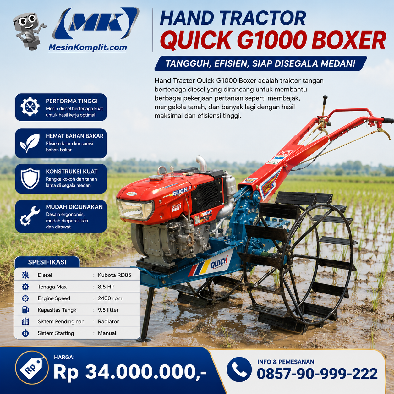 Traktor Sawah G1000 (MSK-...